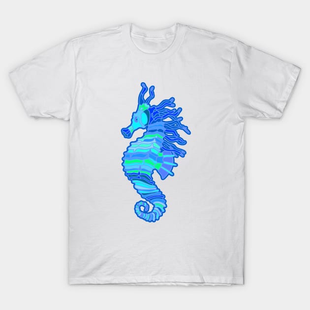 Neon Seahorse T-Shirt by Nerdpins